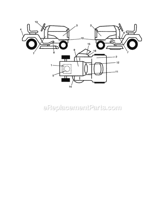 Page K Diagram and Parts List for 917253230  Craftsman Lawn Tractor