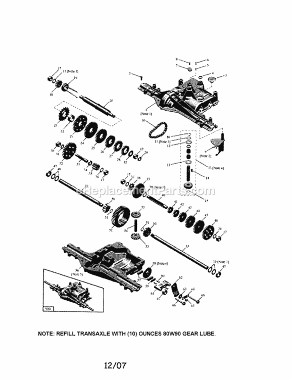 Page O Diagram and Parts List for 917253230  Craftsman Lawn Tractor