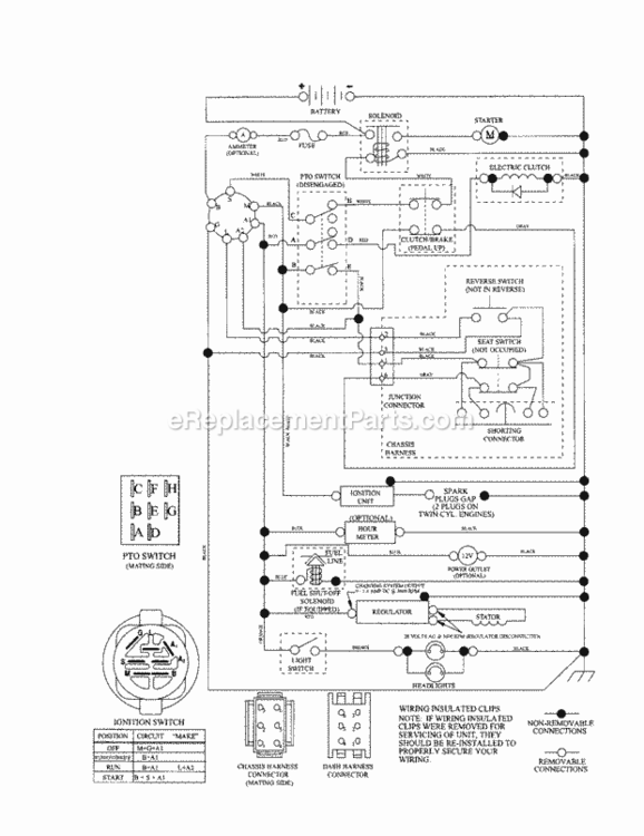 Page K Diagram and Parts List for 917253260  Craftsman Lawn Tractor