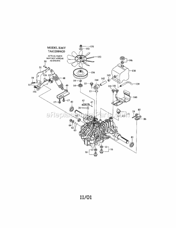Page L Diagram and Parts List for 917253260  Craftsman Lawn Tractor