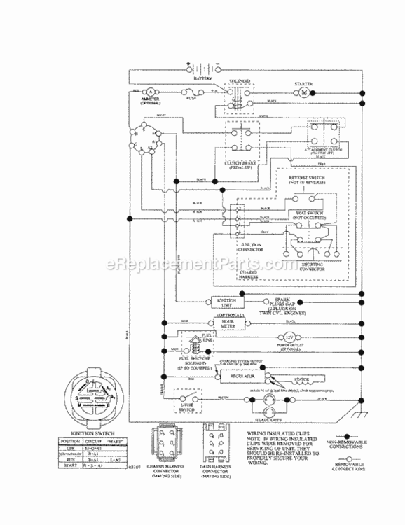 Page K Diagram and Parts List for 917253270  Craftsman Lawn Tractor