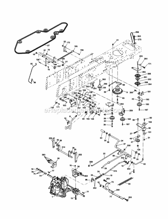 Page C Diagram and Parts List for 917253300  Craftsman Lawn Tractor