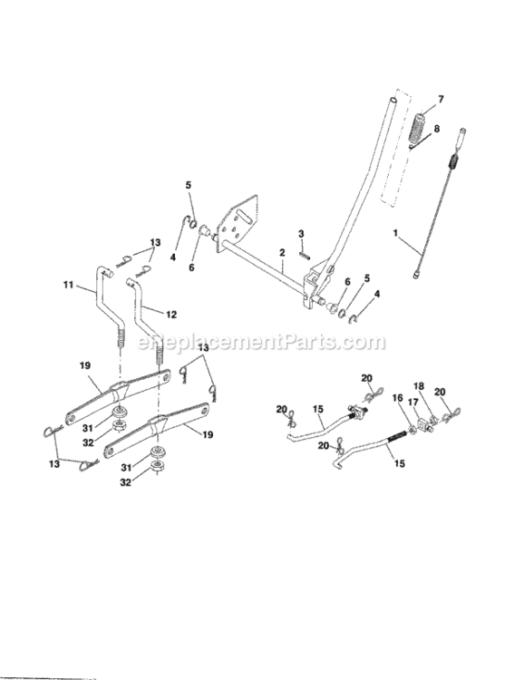 Page I Diagram and Parts List for 917253300  Craftsman Lawn Tractor