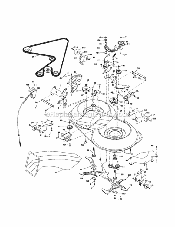 Page J Diagram and Parts List for 917253310  Craftsman Lawn Tractor