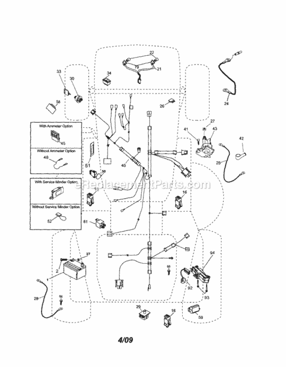 Page A Diagram and Parts List for 917253320  Craftsman Lawn Tractor