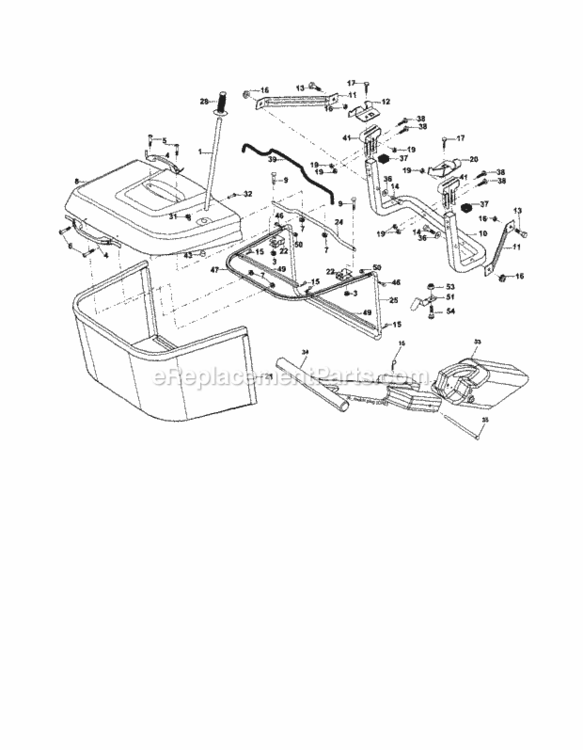 Page K Diagram and Parts List for 917253320  Craftsman Lawn Tractor