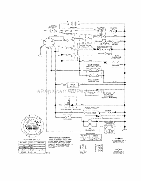 Page L Diagram and Parts List for 917253320  Craftsman Lawn Tractor