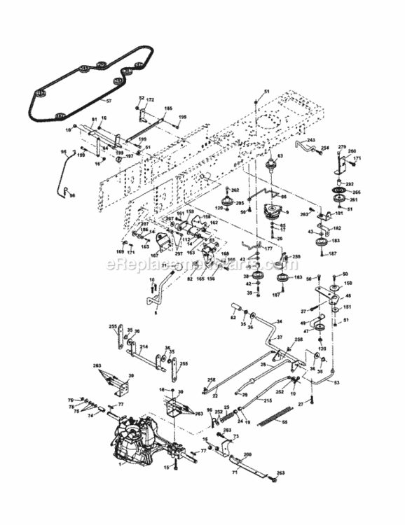Page C Diagram and Parts List for 917253320  Craftsman Lawn Tractor