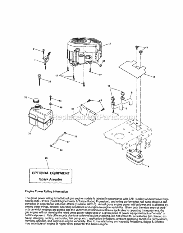 Page D Diagram and Parts List for 917253320  Craftsman Lawn Tractor