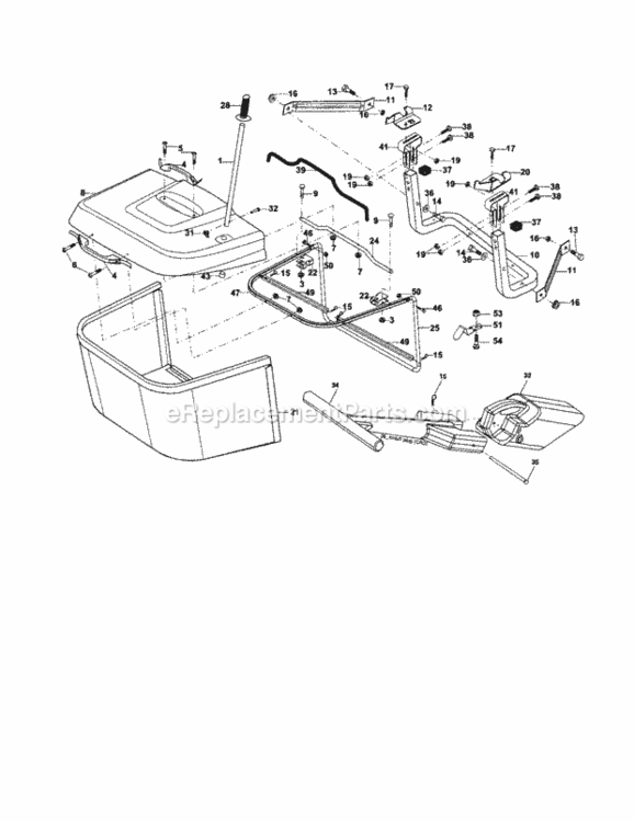 Page K Diagram and Parts List for 917253321  Craftsman Lawn Tractor