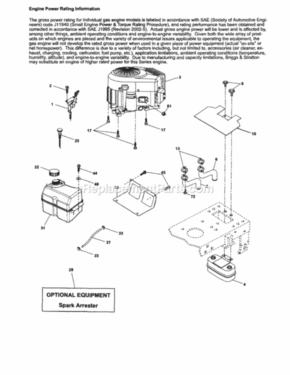 Page D Diagram and Parts List for 917253321  Craftsman Lawn Tractor