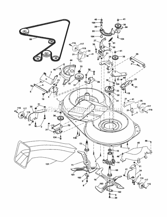 Page I Diagram and Parts List for 917253321  Craftsman Lawn Tractor