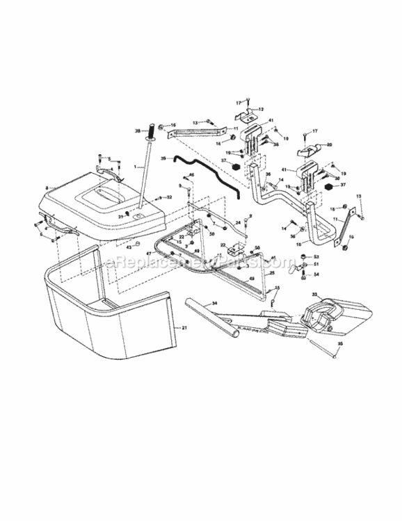 Page K Diagram and Parts List for 917253340  Craftsman Lawn Tractor