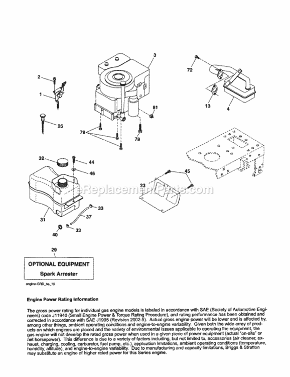 Page D Diagram and Parts List for 917253340  Craftsman Lawn Tractor