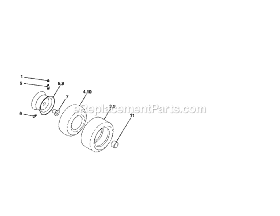 Page G Diagram and Parts List for 917253360  Craftsman Lawn Tractor