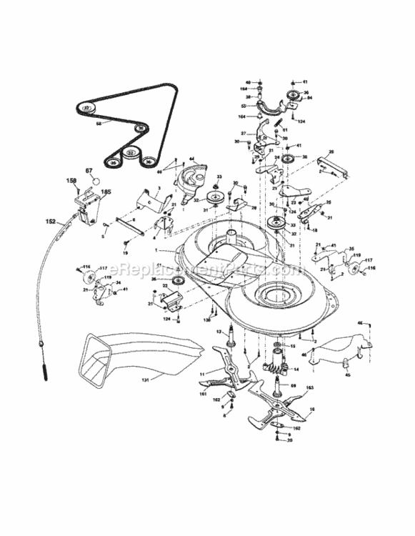 Page J Diagram and Parts List for 917253361  Craftsman Lawn Tractor