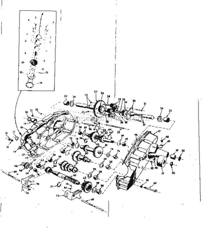 Page F Diagram and Parts List for 91725340  Craftsman Lawn Tractor