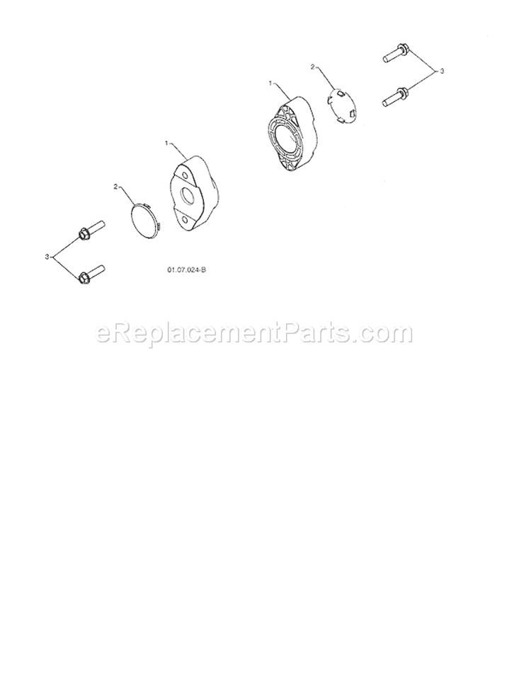 Auger Bearing Diagram and Parts List for 917253560  Craftsman Snow Blower