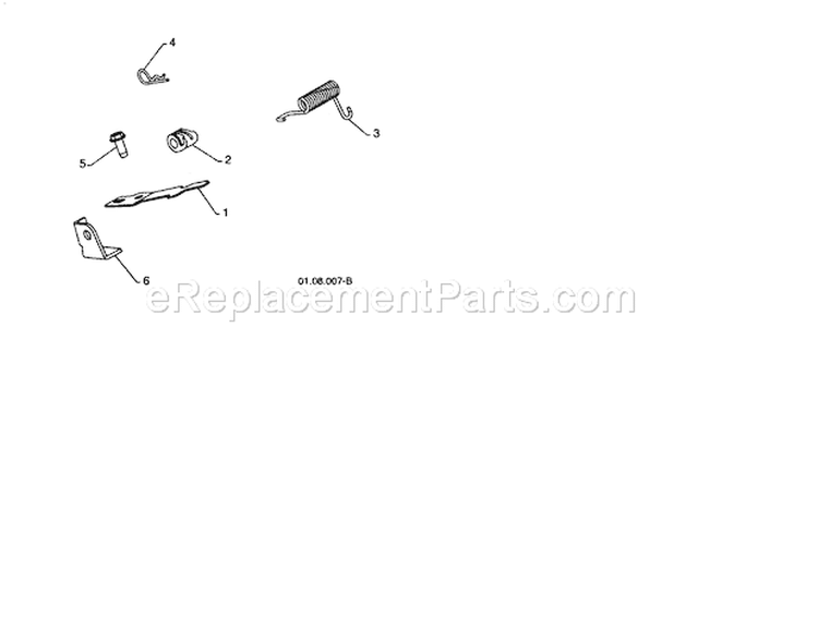 Interlock/Torsion Diagram and Parts List for 917253561  Craftsman Snow Blower