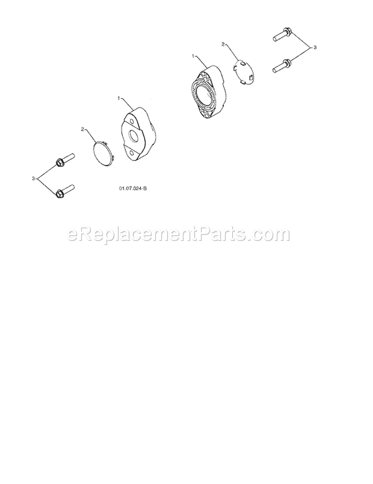 Auger Bearing Diagram and Parts List for 917253570  Craftsman Snow Blower