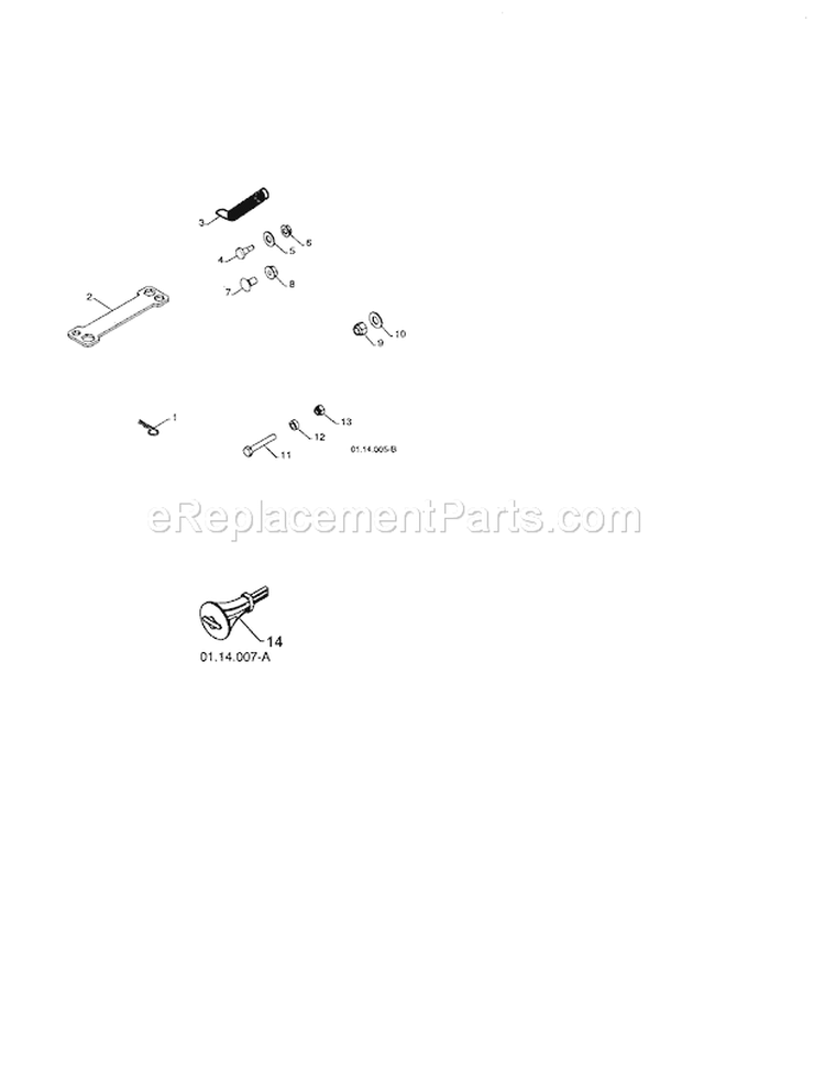 Bag Of Parts Diagram and Parts List for 917253570  Craftsman Snow Blower