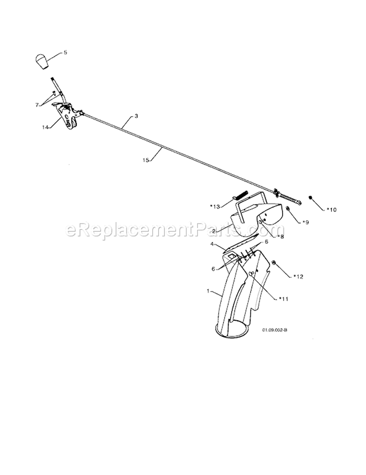 Chute & Deflector Weldmen Diagram and Parts List for 917253570  Craftsman Snow Blower