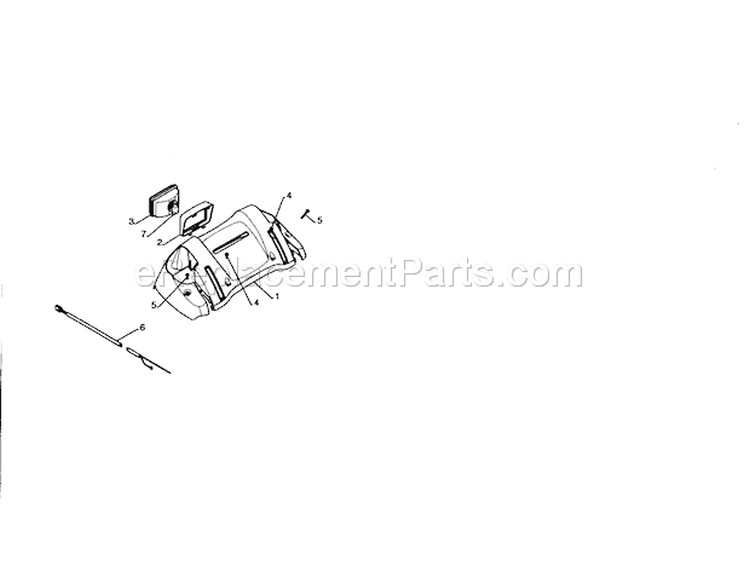 Panel Console Diagram and Parts List for 917253572  Craftsman Snow Blower