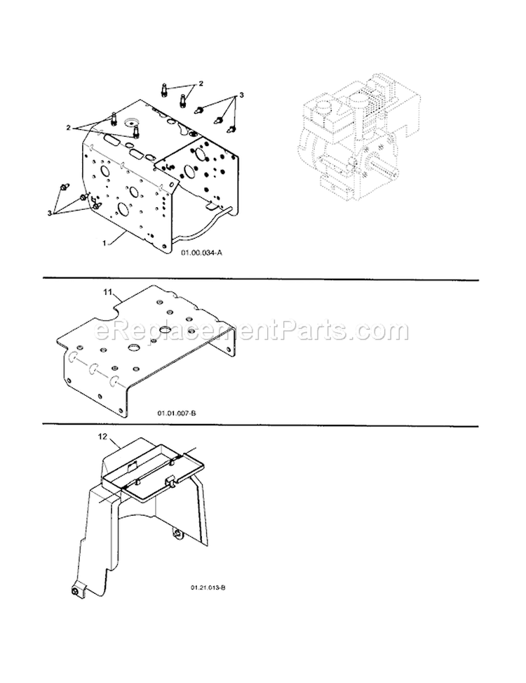 Chassis / Engine / Pulleys Diagram and Parts List for 917253572  Craftsman Snow Blower