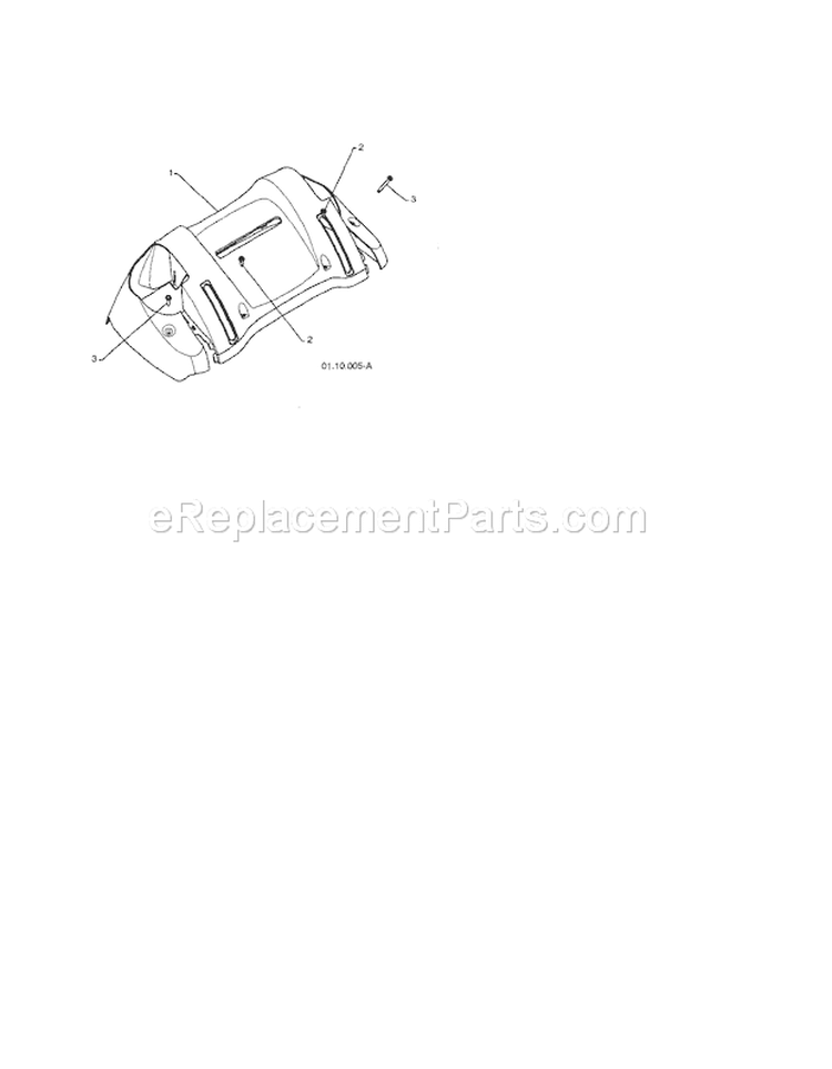 Console Panel Diagram and Parts List for 917253580  Craftsman Snow Blower