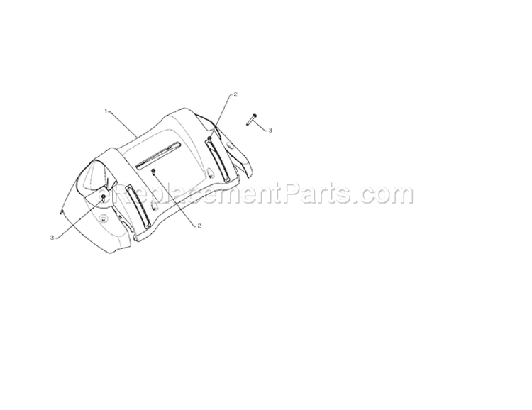 Console Panel Diagram and Parts List for 917253581  Craftsman Snow Blower
