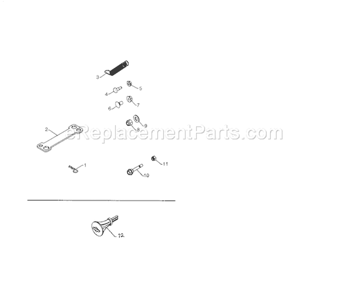 Bag Of Parts Diagram and Parts List for 917253581  Craftsman Snow Blower