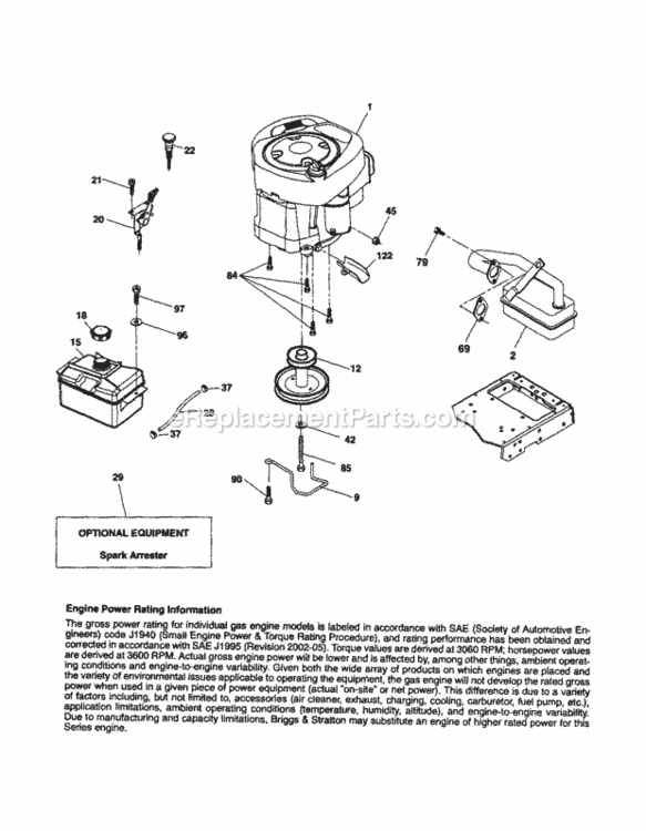 Page D Diagram and Parts List for 917253641  Craftsman Lawn Tractor