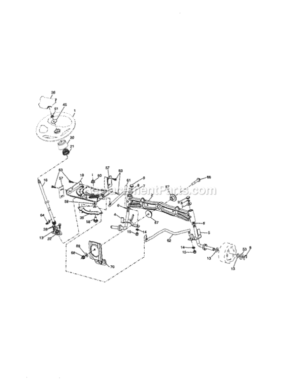 Page D Diagram and Parts List for 917253691  Craftsman Lawn Tractor