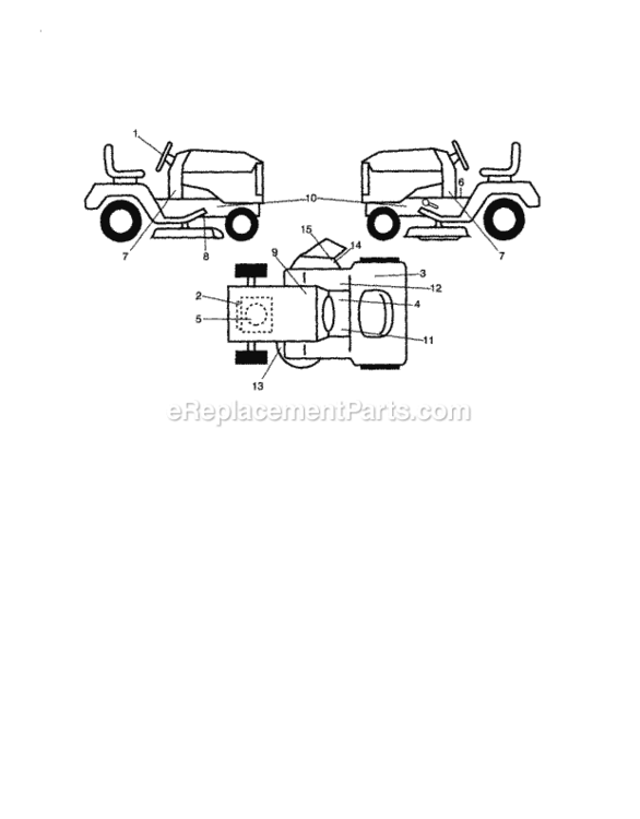 Page F Diagram and Parts List for 917253691  Craftsman Lawn Tractor