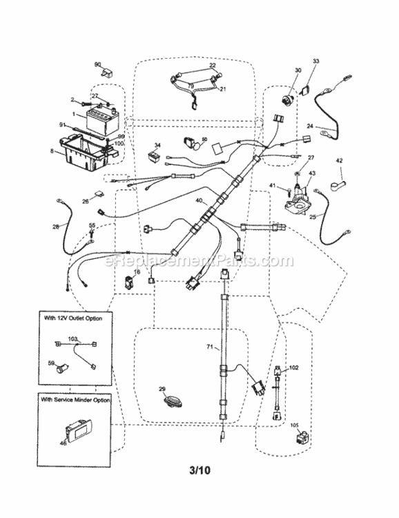 Page A Diagram and Parts List for 917253701  Craftsman Lawn Tractor