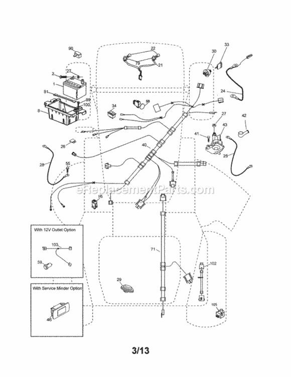 Page A Diagram and Parts List for 917253702  Craftsman Lawn Tractor