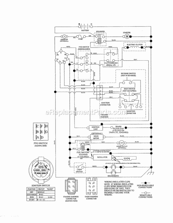 Page K Diagram and Parts List for 917253702  Craftsman Lawn Tractor