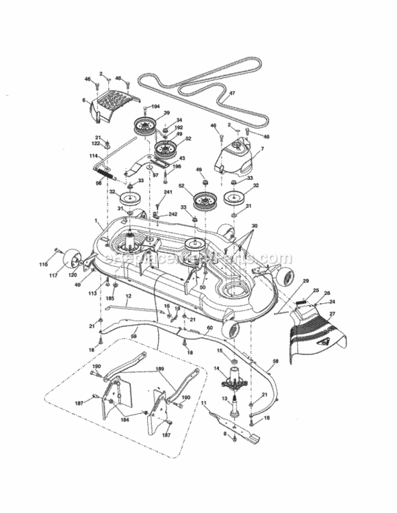 Page L Diagram and Parts List for 917253715  Craftsman Lawn Tractor