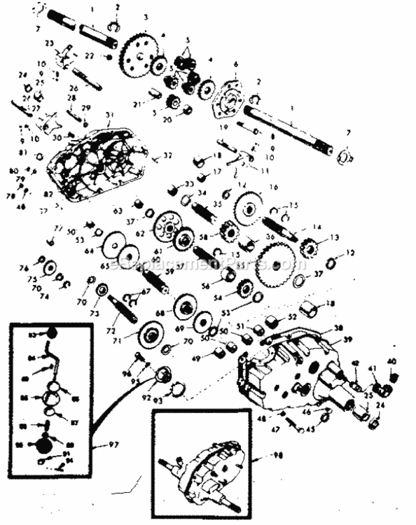 Page F Diagram and Parts List for 917253745  Craftsman Lawn Tractor