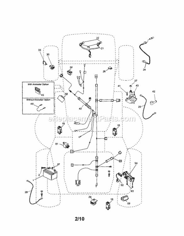 Page A Diagram and Parts List for 917253750  Craftsman Lawn Tractor
