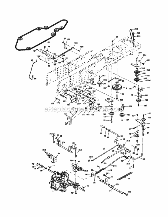 Page C Diagram and Parts List for 917253750  Craftsman Lawn Tractor