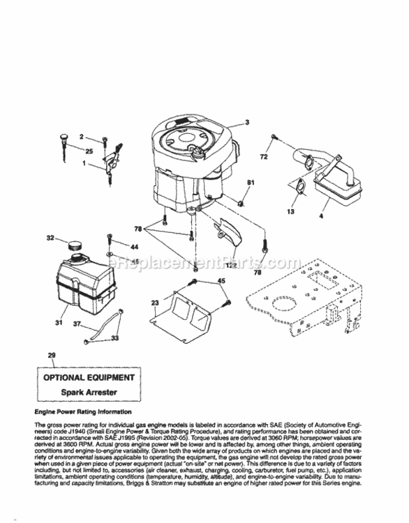 Page D Diagram and Parts List for 917253751  Craftsman Lawn Tractor