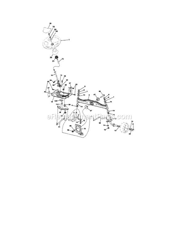 Page E Diagram and Parts List for 917253792  Craftsman Lawn Tractor