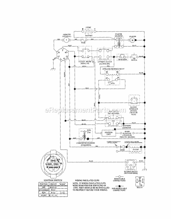 Page L Diagram and Parts List for 917253800  Craftsman Lawn Tractor