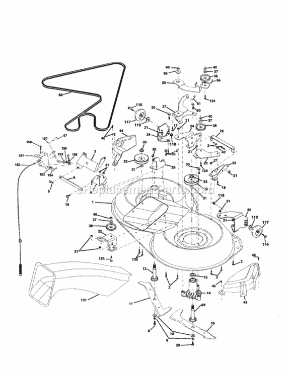 Page J Diagram and Parts List for 917253920  Craftsman Lawn Tractor