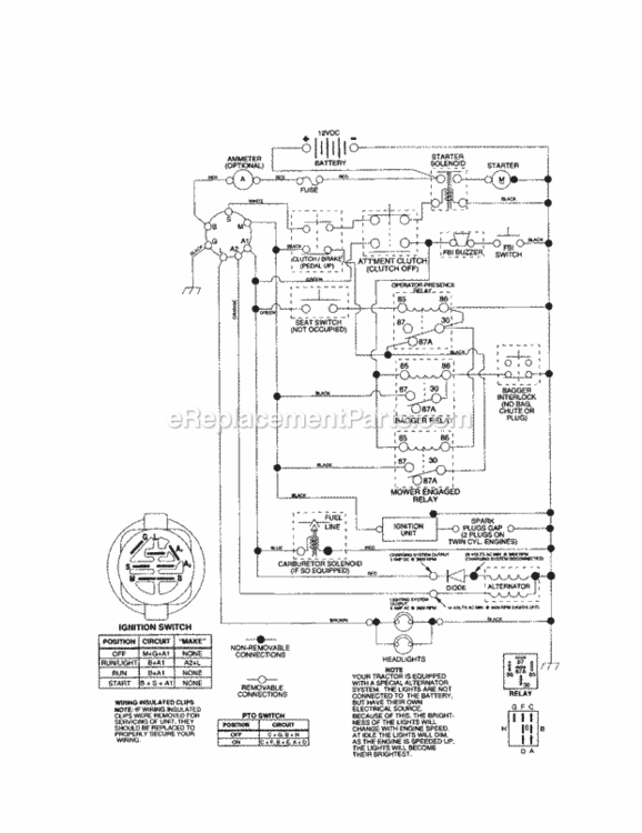 Page L Diagram and Parts List for 917253920  Craftsman Lawn Tractor