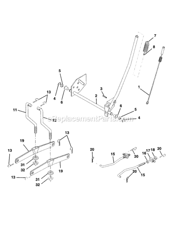 Page I Diagram and Parts List for 917253920  Craftsman Lawn Tractor