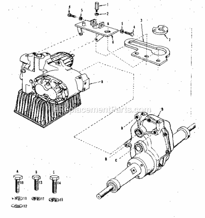 Page D Diagram and Parts List for 91725400  Craftsman Lawn Tractor