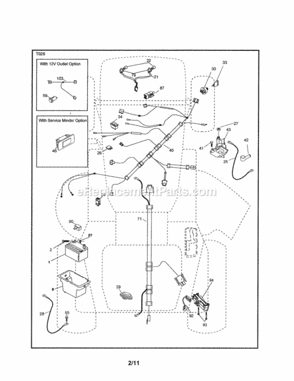 Page A Diagram and Parts List for 917254032  Craftsman Lawn Tractor