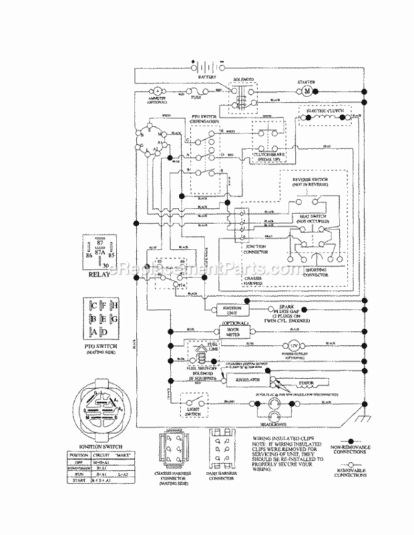 Page K Diagram and Parts List for 917254060  Craftsman Lawn Tractor